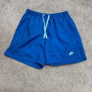 Nike Sportswear Woven Flow Board Shorts Swim Trunks Mens Large Blue Mesh Lined